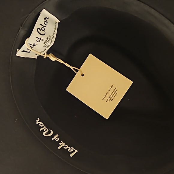 LACK OF COLOR THE GROVE BLACK FEDORA HAT SIZE 57CM (M) - Picture 15 of 15